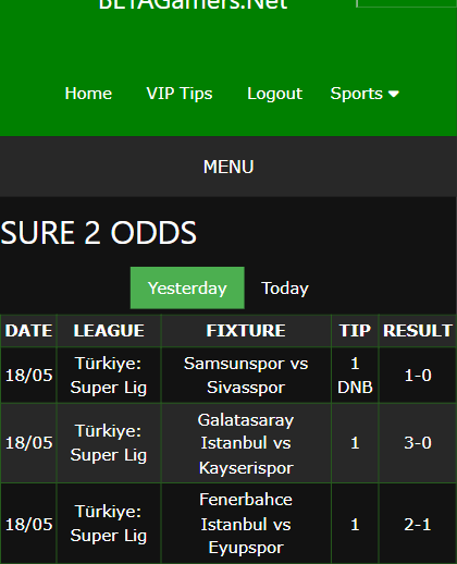 vip bet won ticket